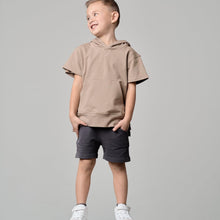 Load image into Gallery viewer, Short Sleeve Hoodie - Driftwood