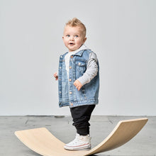 Load image into Gallery viewer, Hooded Denim Jacket - Grey