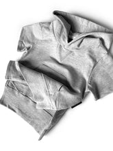 Load image into Gallery viewer, Short Sleeve Hoodie - Grey