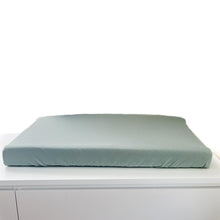 Load image into Gallery viewer, Seafoam Ribbed Changing Pad Cover