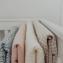 Load image into Gallery viewer, Beige Gingham Crib Quilted Blanket