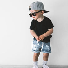 Load image into Gallery viewer, Distressed Denim Short