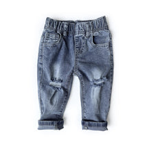 Load image into Gallery viewer, Relaxed Fit Distressed Denim