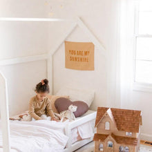 Load image into Gallery viewer, Beige Gingham Crib Quilted Blanket