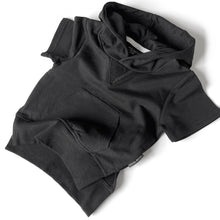 Load image into Gallery viewer, Short Sleeve Hoodie - Black