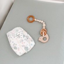 Load image into Gallery viewer, Seafoam Ribbed Changing Pad Cover