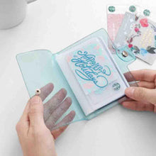 Load image into Gallery viewer, Jelly Color Photo Album for Mini Card Photo Sticker Album Mini Photo Album Transparent Glitter Card Holder Gifts For Valentine Gifts for Friends