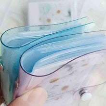 Load image into Gallery viewer, Jelly Color Photo Album for Mini Card Photo Sticker Album Mini Photo Album Transparent Glitter Card Holder Gifts For Valentine Gifts for Friends