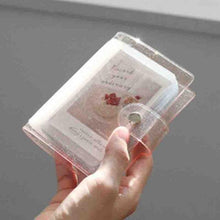 Load image into Gallery viewer, Jelly Color Photo Album for Mini Card Photo Sticker Album Mini Photo Album Transparent Glitter Card Holder Gifts For Valentine Gifts for Friends
