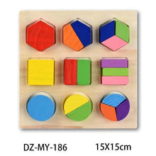 Load image into Gallery viewer, Kids 3D Puzzle Wooden Toys Colorful Geometry Shape Cognition Wood Puzzle Children Early Learning Educational Montessori Toys