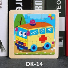 Load image into Gallery viewer, Kids Puzzle Toy Animals and Vehicle Wooden Puzzles Jigsaw Baby Educational Learning Toys for Children Gift