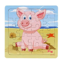 Load image into Gallery viewer, Kids Puzzle Toy Animals and Vehicle Wooden Puzzles Jigsaw Baby Educational Learning Toys for Children Gift