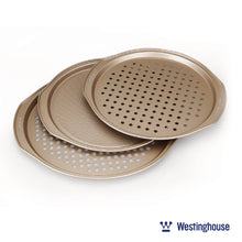 Load image into Gallery viewer, Pizza Pan Set, Carbon Steel, 3-pc (2x12" + 1x14" Pans)