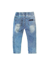Load image into Gallery viewer, Light Wash Distressed Denim