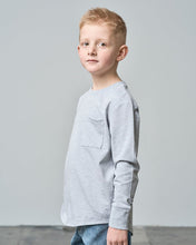 Load image into Gallery viewer, Long Sleeve Pocket Tee - Grey