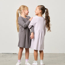 Load image into Gallery viewer, Long Sleeve Ribbed Dress - Graphite