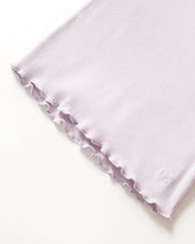 Load image into Gallery viewer, Long Sleeve Ribbed Lettuce Trim Tee - Lilac