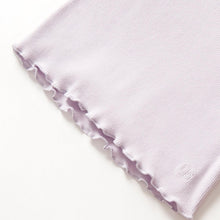 Load image into Gallery viewer, Long Sleeve Ribbed Lettuce Trim Tee - Lilac