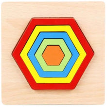 Load image into Gallery viewer, Montessori Cartoon Animal Educational Wooden Beaded Geometry Digital Clock Puzzles Matching Clock Toy For Children
