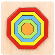 Load image into Gallery viewer, Montessori Cartoon Animal Educational Wooden Beaded Geometry Digital Clock Puzzles Matching Clock Toy For Children