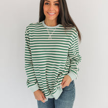 Load image into Gallery viewer, Oversized Fit Freestyle Stripe Breastfeeding Sweatshirt - EXTENDED CHART