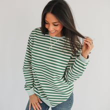 Load image into Gallery viewer, Oversized Fit Freestyle Stripe Breastfeeding Sweatshirt - EXTENDED CHART
