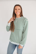 Load image into Gallery viewer, Oversized Fit Freestyle Stripe Breastfeeding Sweatshirt - EXTENDED CHART