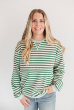 Load image into Gallery viewer, Oversized Fit Freestyle Stripe Breastfeeding Sweatshirt - EXTENDED CHART