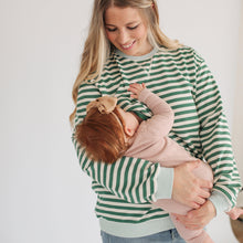 Load image into Gallery viewer, Oversized Fit Freestyle Stripe Breastfeeding Sweatshirt - EXTENDED CHART