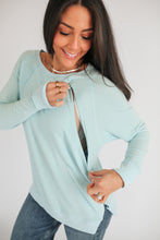 Load image into Gallery viewer, Free Flowing Lightweight Long Sleeve Nursing Top