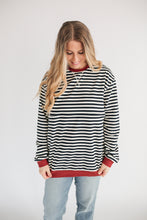 Load image into Gallery viewer, Oversized Fit Freestyle Stripe Breastfeeding Sweatshirt - EXTENDED CHART