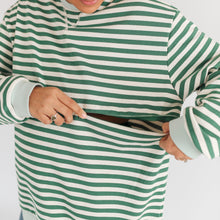 Load image into Gallery viewer, Oversized Fit Freestyle Stripe Breastfeeding Sweatshirt - EXTENDED CHART