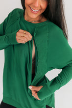 Load image into Gallery viewer, Free Flowing Lightweight Long Sleeve Nursing Top