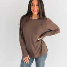 Load image into Gallery viewer, Free Flowing Lightweight Long Sleeve Nursing Top