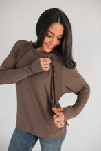 Load image into Gallery viewer, Free Flowing Lightweight Long Sleeve Nursing Top