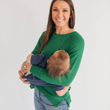 Load image into Gallery viewer, Free Flowing Lightweight Long Sleeve Nursing Top