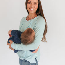 Load image into Gallery viewer, Free Flowing Lightweight Long Sleeve Nursing Top