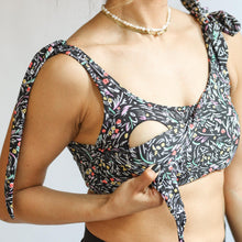Load image into Gallery viewer, Tie Shoulder Breastfeeding Bikini Swimsuit Top
