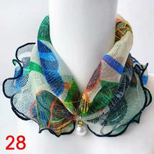 Load image into Gallery viewer, Neck Collars Fashion Scarves for Women And Girls Print Satin Silk Scarf Female Bandana Head Bib Scarfs For Ladies