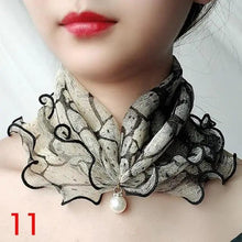 Load image into Gallery viewer, Neck Collars Fashion Scarves for Women And Girls Print Satin Silk Scarf Female Bandana Head Bib Scarfs For Ladies