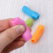 Load image into Gallery viewer, New 4PCS/Pack Writing Pencil Pen Holder Writing Aid Grip School Supplies for Kids Preschoolers Children Adults Students Children Pencil Holding Practice Device For Correcting Pen Holder Postures