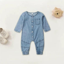 Load image into Gallery viewer, New Infant Kid Baby Girl Boy Clothes Soft Denim Romper Play suit Jumpsuit Outfits 0-24M
