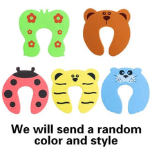 Load image into Gallery viewer, Protection Baby Safety Cute Animal Security Door Stopper Baby Card Lock Newborn Care Child Finger Protector