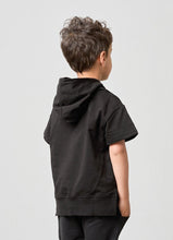 Load image into Gallery viewer, Short Sleeve Hoodie - Black