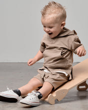Load image into Gallery viewer, Short Sleeve Hoodie - Driftwood