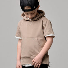 Load image into Gallery viewer, Short Sleeve Hoodie - Driftwood