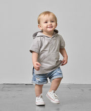 Load image into Gallery viewer, Short Sleeve Hoodie - Grey