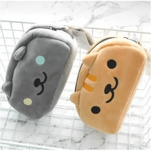 Load image into Gallery viewer, Simple Cartoon Pencil Pouch Design Soft Large Capacity Student Pencil Box Cute Pen Organizer