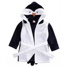 Load image into Gallery viewer, Soft And Comfortable Baby Bathrobes Cute Cartoon Animal Face Sleepwear For Babies Unique Design Hooded Sleepwear For Infants
