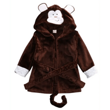 Load image into Gallery viewer, Soft And Comfortable Baby Bathrobes Cute Cartoon Animal Face Sleepwear For Babies Unique Design Hooded Sleepwear For Infants